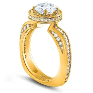 Halo | Gold Rings*Alex Soldier Modern Sensuality Diamond Halo Unity Engagement Ring