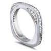 Modern & Elegant | Modern & Elegant*Alex Soldier Modern Sensuality Diamond Crescent Unity Wedding Band