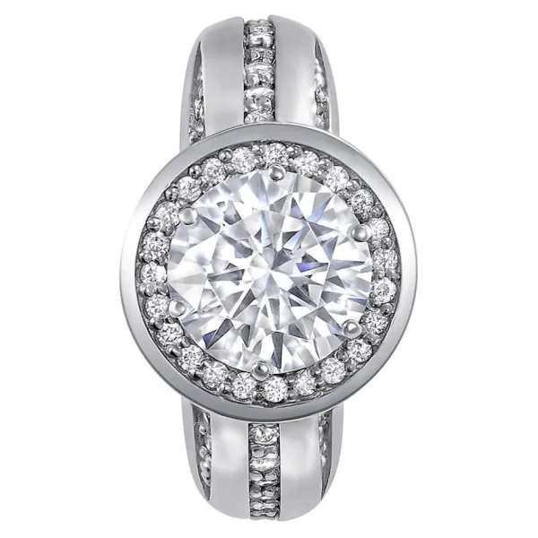 Halo | Gold Rings*Alex Soldier Modern Sensuality Diamond Halo Hope Engagement Ring