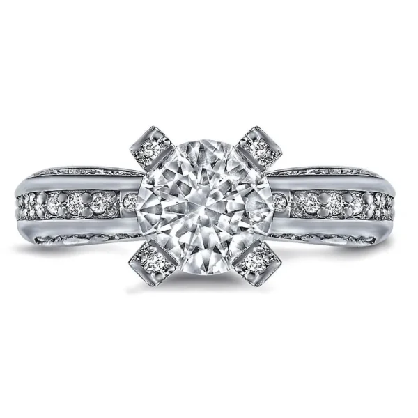 Bold & Vintage Inspired*Alex Soldier Modern Sensuality Diamond Crown Unity Engagement Ring