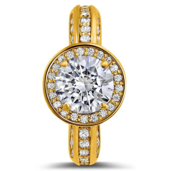 Halo | Gold Rings*Alex Soldier Modern Sensuality Diamond Halo Unity Engagement Ring