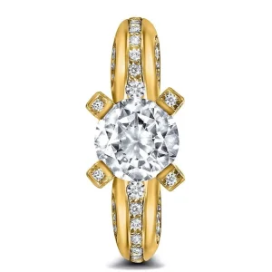 Bold & Vintage Inspired | Gold Rings*Alex Soldier Modern Sensuality Diamond Crown Jewel Engagement Ring