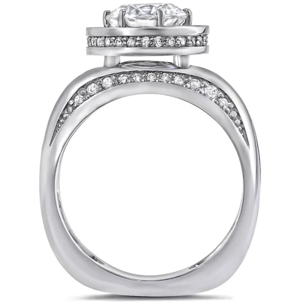 Halo | Gold Rings*Alex Soldier Modern Sensuality Diamond Halo Hope Engagement Ring