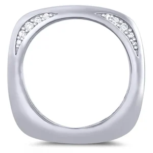 Modern & Elegant | Modern & Elegant*Alex Soldier Modern Sensuality Diamond Crescent Unity Wedding Band