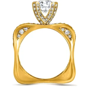 Bold & Vintage Inspired | Gold Rings*Alex Soldier Modern Sensuality Diamond Crown Jewel Engagement Ring
