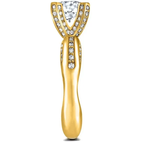 Bold & Vintage Inspired | Gold Rings*Alex Soldier Modern Sensuality Diamond Crown Jewel Engagement Ring