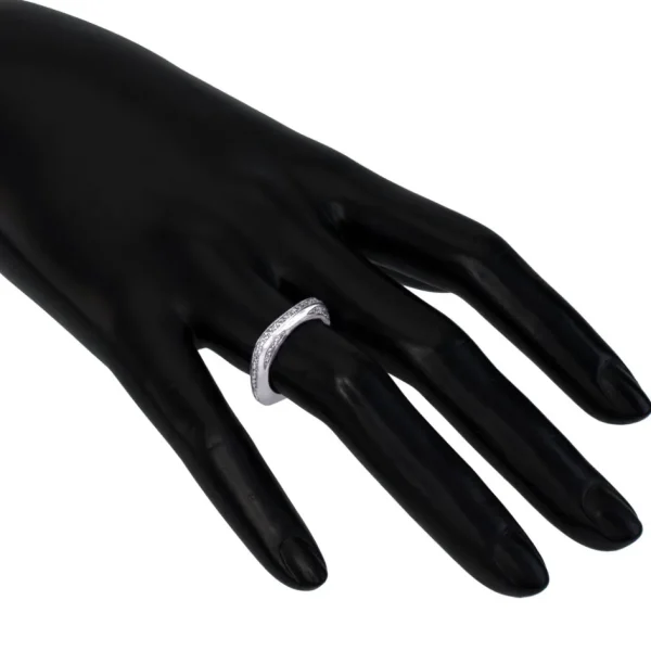 Modern & Elegant | Modern & Elegant*Alex Soldier Modern Sensuality Diamond Crescent Unity Wedding Band