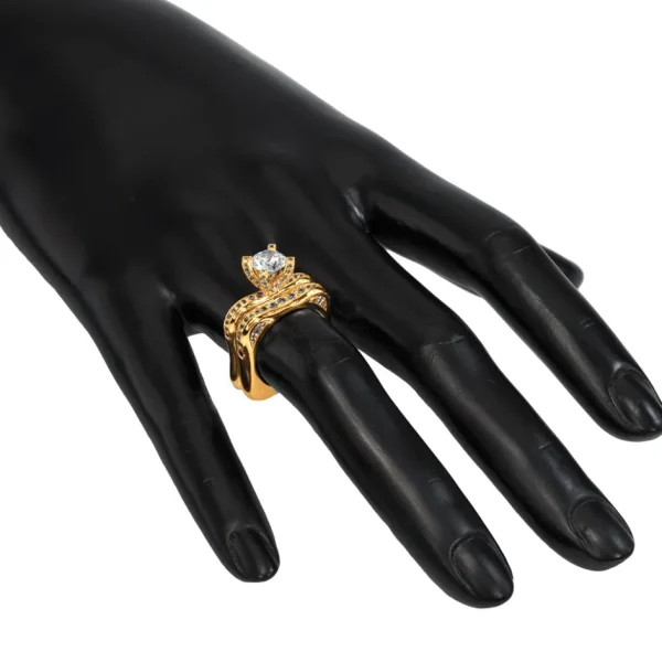 Bold & Vintage Inspired | Gold Rings*Alex Soldier Modern Sensuality Diamond Crown Jewel Engagement Ring