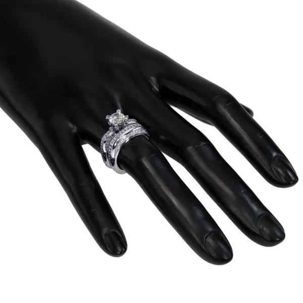 Bold & Vintage Inspired*Alex Soldier Modern Sensuality Diamond Crown Unity Engagement Ring