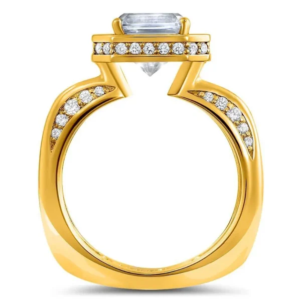Gold Rings*Alex Soldier Modern Sensuality Millennial Unity Engagement Ring