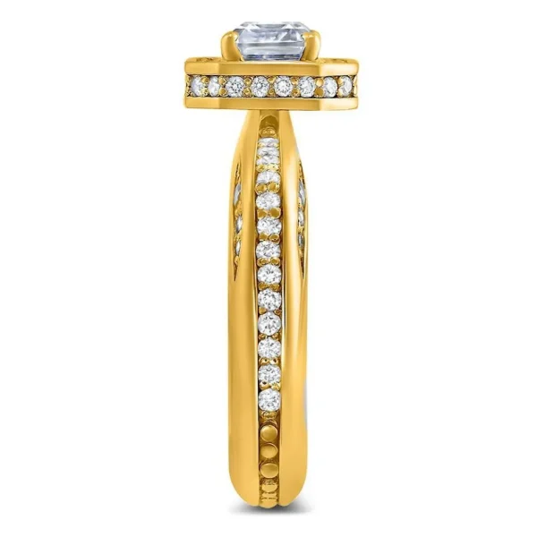Gold Rings*Alex Soldier Modern Sensuality Millennial Unity Engagement Ring