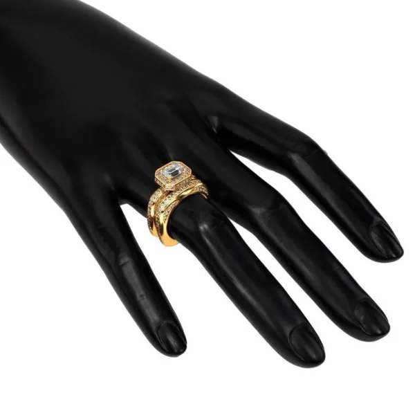 Gold Rings*Alex Soldier Modern Sensuality Millennial Unity Engagement Ring