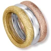 Designer Rings | Gold Rings*Alex Soldier Multi Gold Three Band Stackable Textured Rings