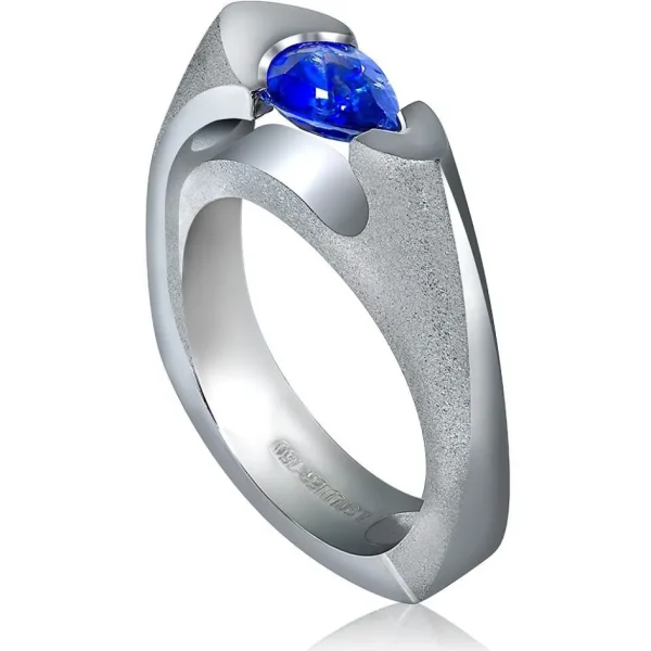 Modern & Elegant | Color Gemstone Rings*Alex Soldier Passion Blue Sapphire Engagement Ring