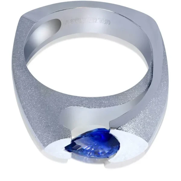 Modern & Elegant | Color Gemstone Rings*Alex Soldier Passion Blue Sapphire Engagement Ring