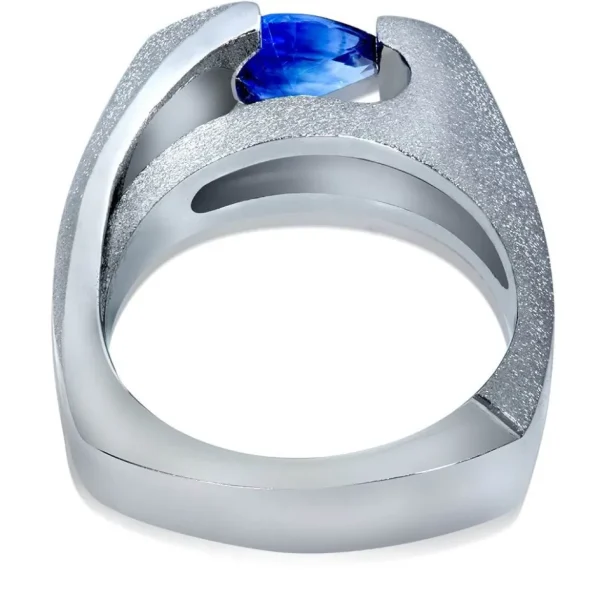 Modern & Elegant | Color Gemstone Rings*Alex Soldier Passion Blue Sapphire Engagement Ring