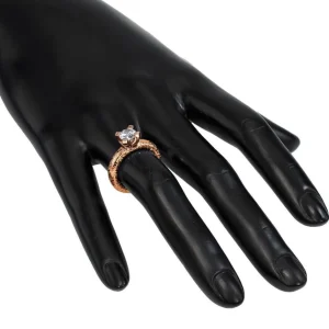 Solitaire | Gold Rings*Alex Soldier Princess Cora Texture Engagement Ring