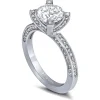 Bold & Vintage Inspired*Alex Soldier Princess Diamond Crescent Engagement Ring