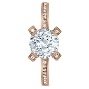 Bold & Vintage Inspired | Gold Rings*Alex Soldier Princess Diamond Crescent Sequel Engagement Ring