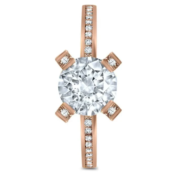 Bold & Vintage Inspired | Gold Rings*Alex Soldier Princess Diamond Crescent Sequel Engagement Ring