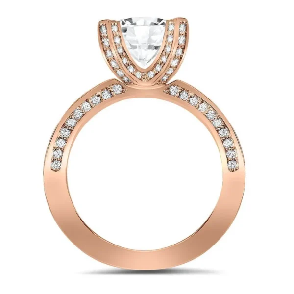 Bold & Vintage Inspired | Gold Rings*Alex Soldier Princess Diamond Crescent Sequel Engagement Ring