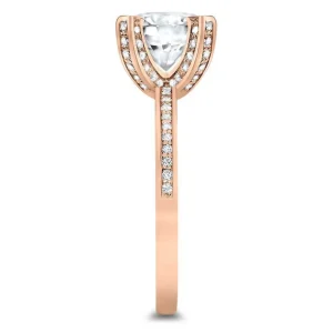 Bold & Vintage Inspired | Gold Rings*Alex Soldier Princess Diamond Crescent Sequel Engagement Ring
