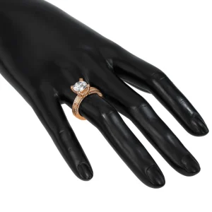Bold & Vintage Inspired | Gold Rings*Alex Soldier Princess Diamond Crescent Sequel Engagement Ring