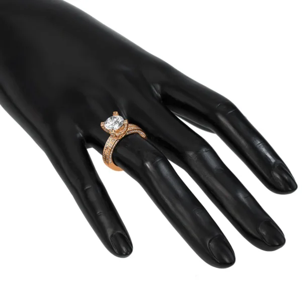 Bold & Vintage Inspired | Gold Rings*Alex Soldier Princess Diamond Crescent Sequel Engagement Ring