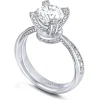 Bold & Vintage Inspired*Alex Soldier Princess Diamond Crown Engagement Ring