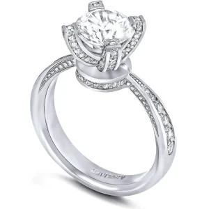 Bold & Vintage Inspired*Alex Soldier Princess Diamond Crown Engagement Ring