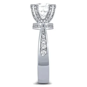 Bold & Vintage Inspired*Alex Soldier Princess Diamond Crown Engagement Ring