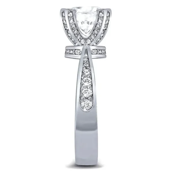 Bold & Vintage Inspired*Alex Soldier Princess Diamond Crown Engagement Ring