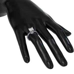 Bold & Vintage Inspired*Alex Soldier Princess Diamond Crown Engagement Ring