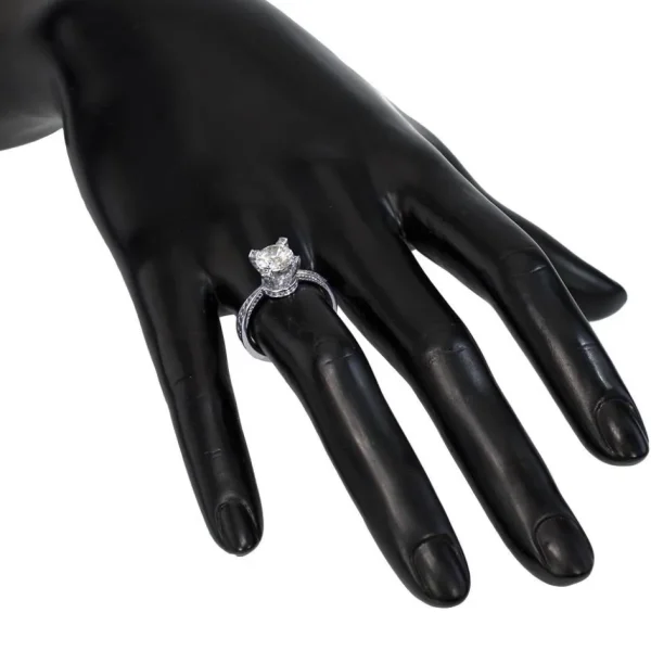 Bold & Vintage Inspired*Alex Soldier Princess Diamond Crown Engagement Ring