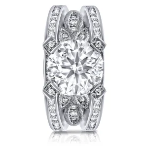 Bold & Vintage Inspired*Alex Soldier Princess Diamond Dream Engagement Ring