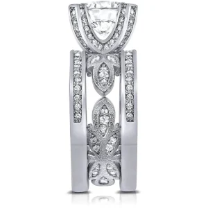 Bold & Vintage Inspired*Alex Soldier Princess Diamond Garden Engagement Ring