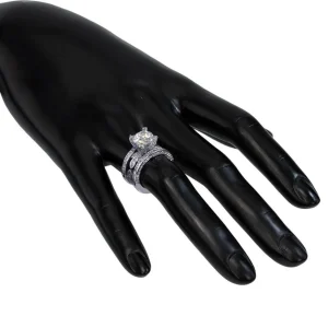 Bold & Vintage Inspired*Alex Soldier Princess Diamond Garden Engagement Ring