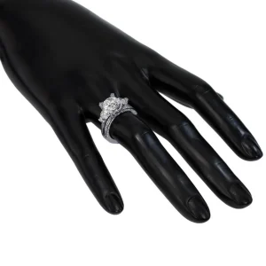 Bold & Vintage Inspired*Alex Soldier Princess Diamond Trinity Engagement Ring