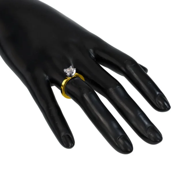 Solitaire | Gold Rings*Alex Soldier Princess Sand Texture Engagement Ring