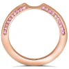 Modern & Elegant | Gemstone Bands*Alex Soldier Princess Sapphire Crescent Stackable Wedding Band