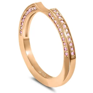 Modern & Elegant | Gemstone Bands*Alex Soldier Princess Sapphire Crescent Stackable Wedding Band