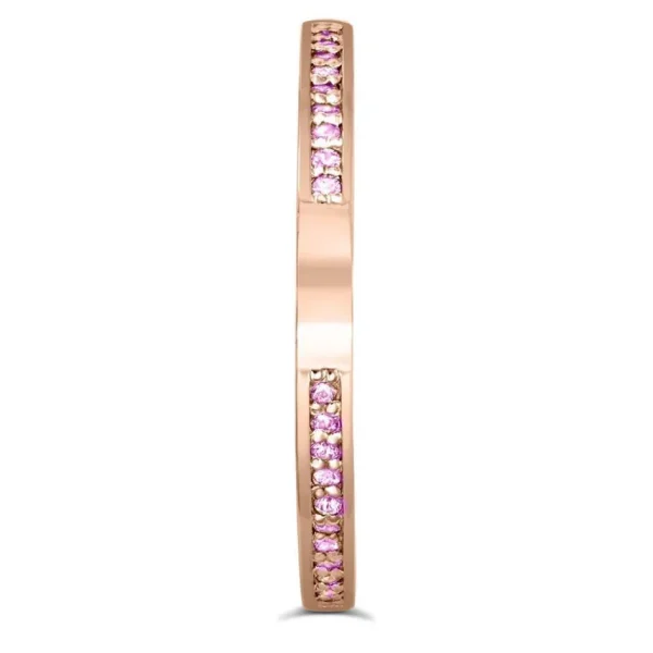 Modern & Elegant | Gemstone Bands*Alex Soldier Princess Sapphire Crescent Stackable Wedding Band