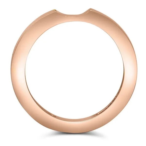 Modern & Elegant | Gemstone Bands*Alex Soldier Princess Sapphire Crescent Stackable Wedding Band