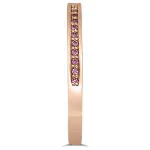 Modern & Elegant | Gemstone Bands*Alex Soldier Princess Sapphire Crescent Stackable Wedding Band