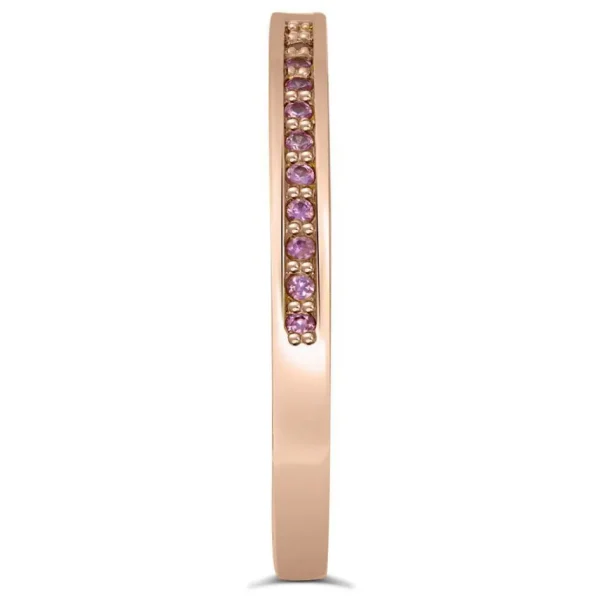 Modern & Elegant | Gemstone Bands*Alex Soldier Princess Sapphire Crescent Stackable Wedding Band