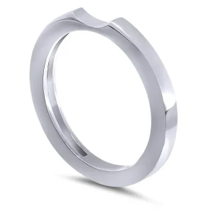 Modern & Elegant | Solid Gold Or Platinum Bands*Alex Soldier Princess Stackable Wedding Band