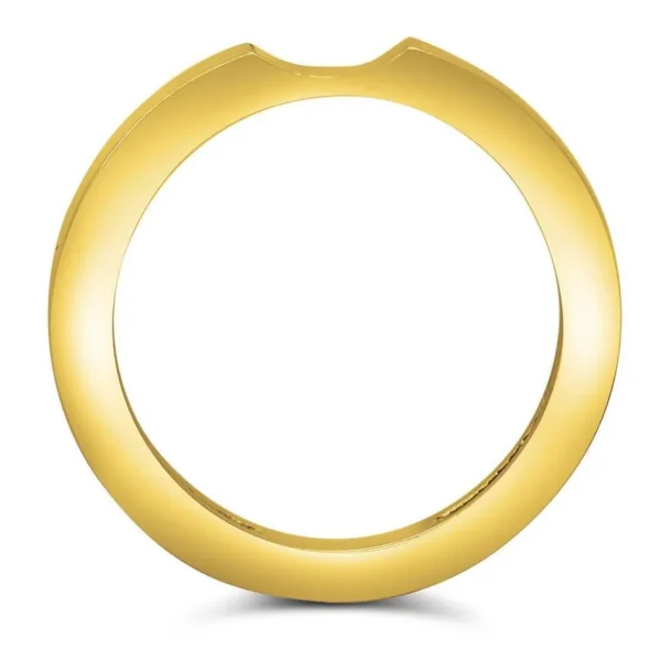 Modern & Elegant | Solid Gold Or Platinum Bands*Alex Soldier Princess Stackable Wedding Band With Sand Texture