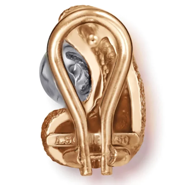 Diamond Jewelry | Diamond Earrings*Alex Soldier Rose Gold Modern Art Earrings with Diamonds