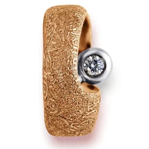 Diamond Jewelry | Designer Rings*Alex Soldier Rose Gold Modern Art Ring with Diamond