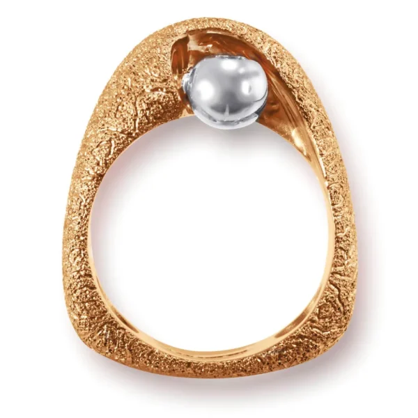 Diamond Jewelry | Designer Rings*Alex Soldier Rose Gold Modern Art Ring with Diamond